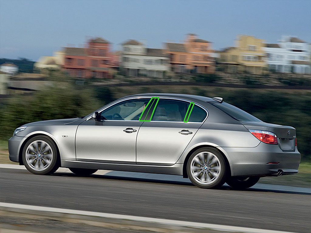 BMW 5-Series 2004-2010 Sedan Pillar Post Trim Installation Location