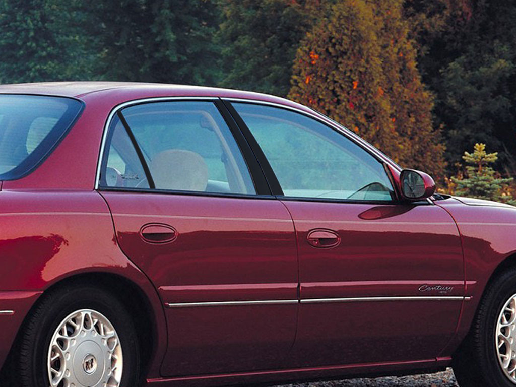 Buick Century 1997-2005 Gloss Black Pillar Trim Diagram