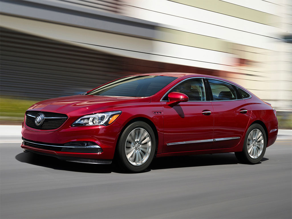 Buick Lacrosse 2017-2019 Brushed Aluminum Black Pillar Trim