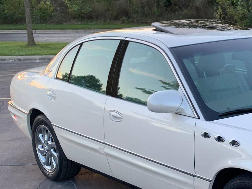 Buick Park Avenue 1997-2005 Brushed Aluminum Black Pillar Trim Diagram