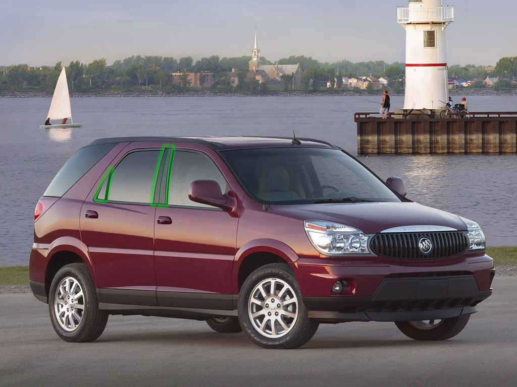 Buick Rendezvous 2002-2007 Pillar Post Trim Installation Location