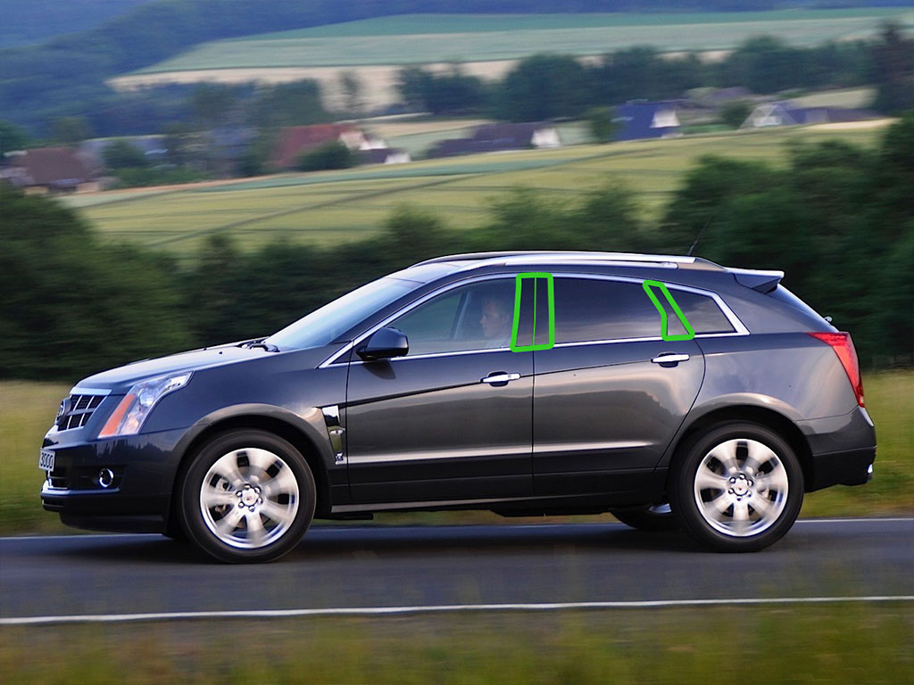 Cadillac SRX 2004-2009 Pillar Post Trim Installation Location