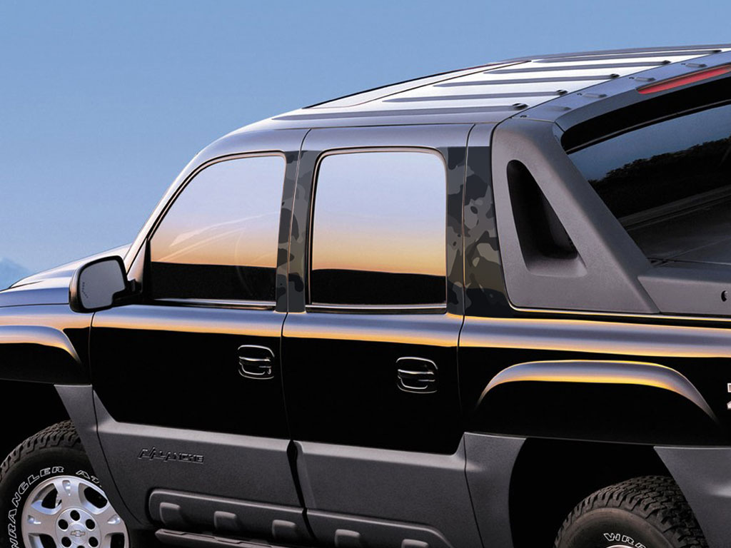 Chevrolet Avalanche 2007-2013 Camo Pillar Trim Diagram