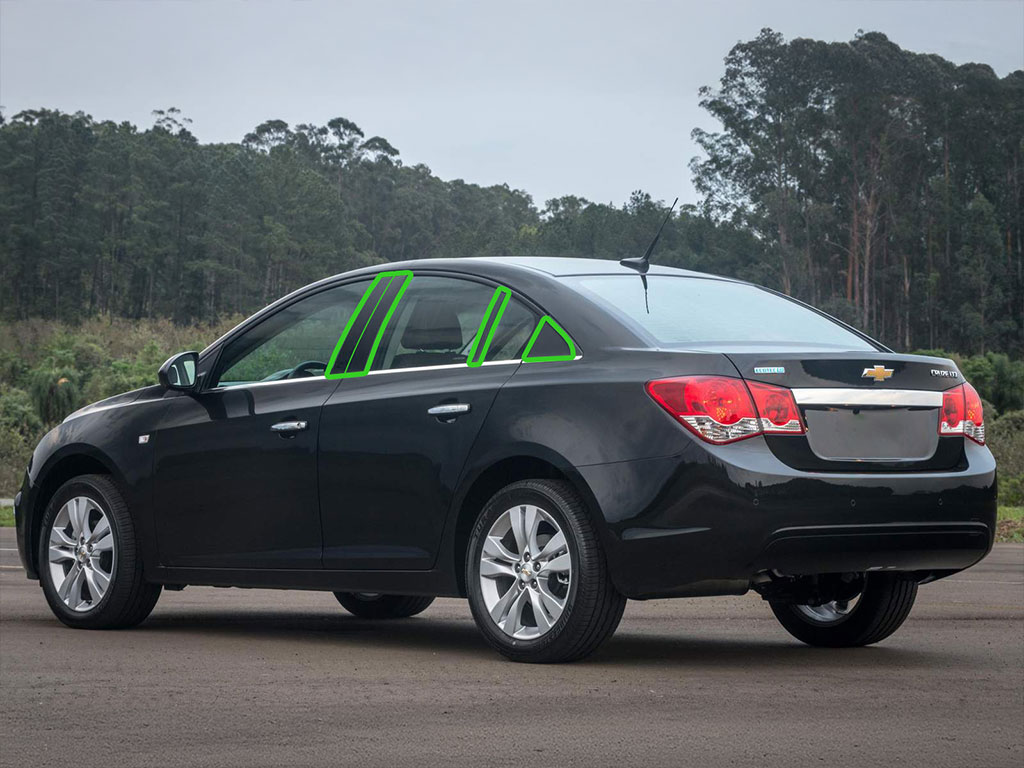 Chevrolet Cruze 2011-2015 Pillar Post Trim Installation Location