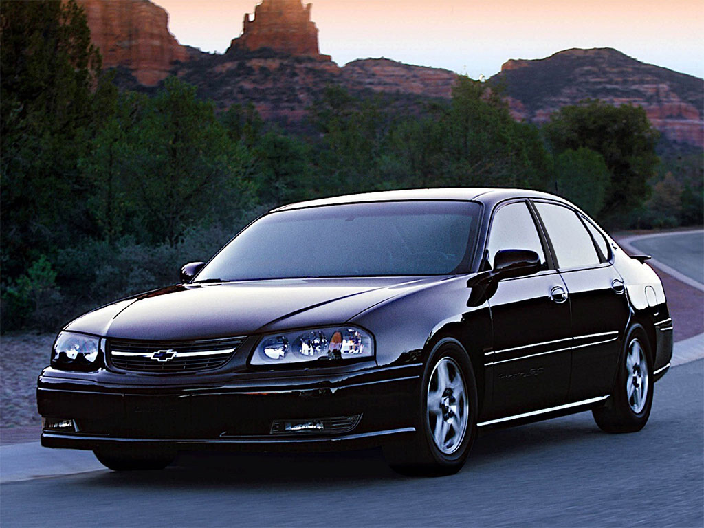 Chevrolet Impala 2000-2005 Matte Black Pillar Trim