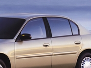 Chevrolet Malibu 1997-2003 Gloss Black Pillar Trim Diagram