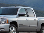 Chevrolet Silverado 2007-2013 Regular / Crew Cab Camo Pillar Trim Diagram