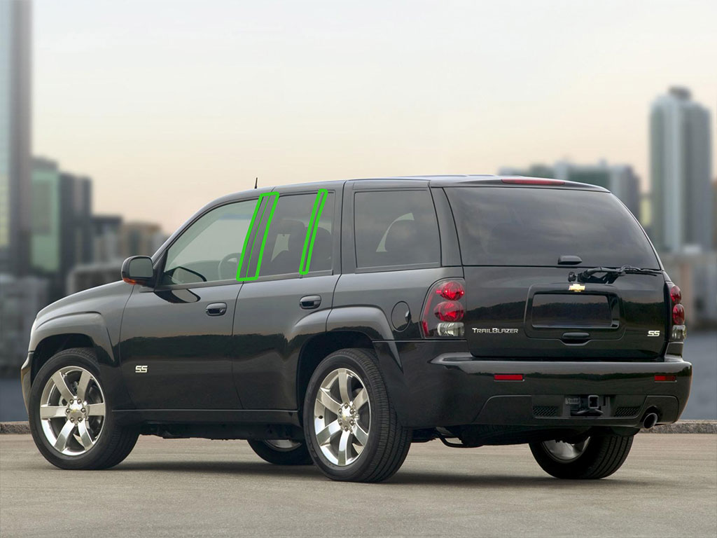 Chevrolet Trailblazer 2002-2009 Pillar Post Trim Installation Location