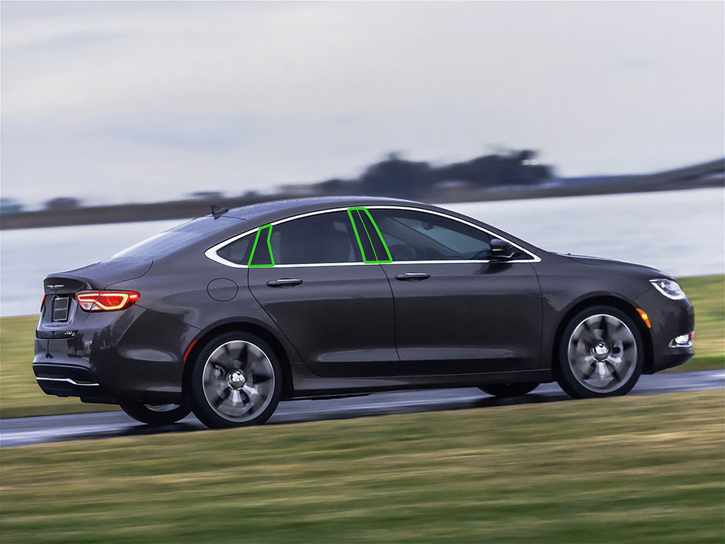 Chrysler 200 2011-2014 Sedan Pillar Post Trim Installation Location