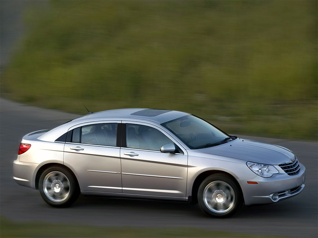 Chrysler Sebring 2001-2006 Matte Black Pillar Trim