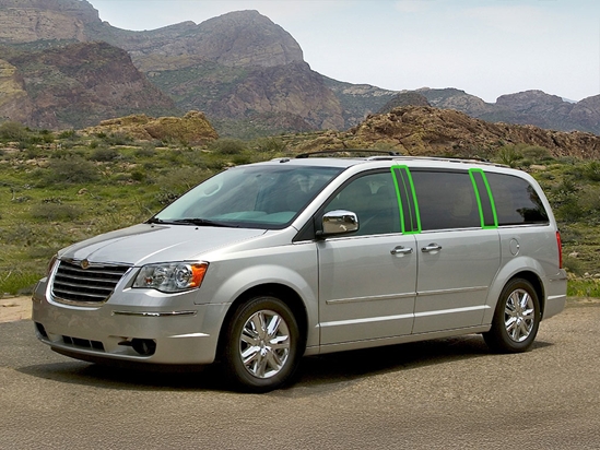 Chrysler Town and Country 2001-2007 Pillar Post Trim Installation Location