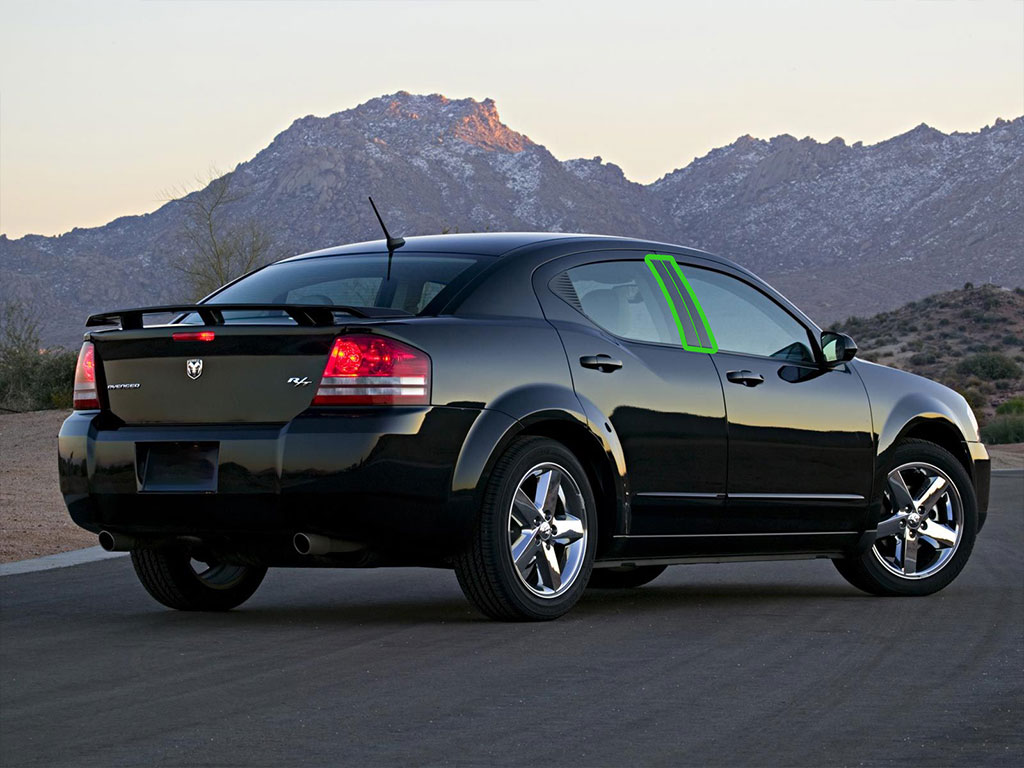 Dodge Avenger 2008-2014 Pillar Post Trim Installation Location