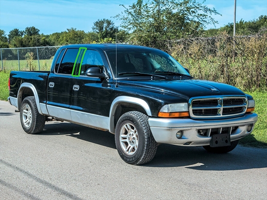 Dodge Dakota 1997-2004 Extended Cab Pillar Post Trim Installation Location