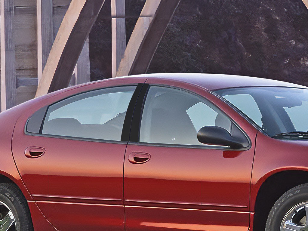 Dodge Intrepid 1998-2004 Matte Black Pillar Trim Diagram