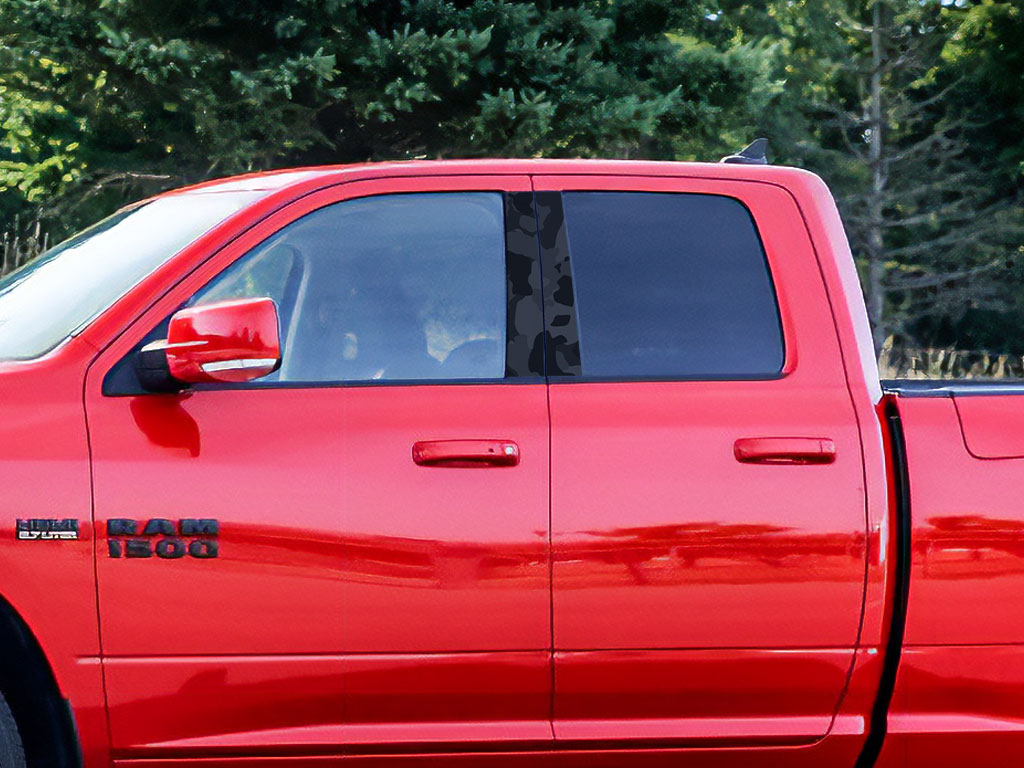 Dodge Ram 2009-2018 Crew Cab / Quad Cab Camo Pillar Trim Diagram