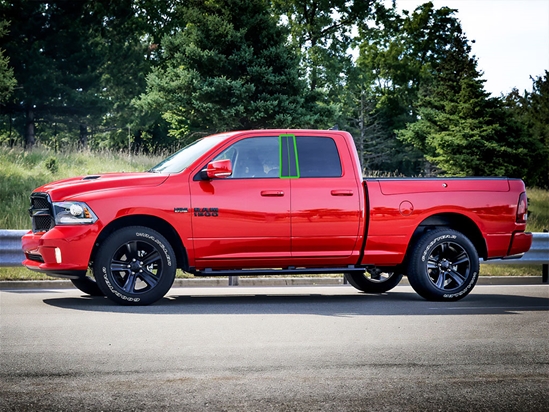 Dodge Ram 2009-2018 Crew Cab / Quad Cab Pillar Post Trim Installation Location