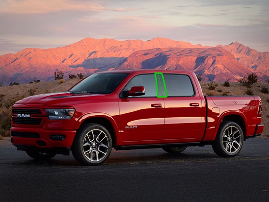 Dodge Ram 2019-2024 Crew Cab / Quad Cab Pillar Post Trim Installation Location