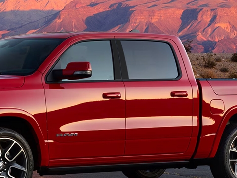 Rtrim™ Dodge Ram 2019-2024 Gloss Black Pillar Post Trim (Crew Cab / Quad Cab)