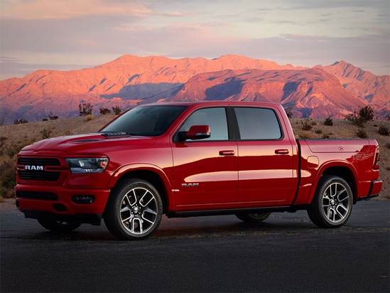 Dodge Ram 2019-2024 Crew Cab / Quad Cab Piano Black Pillar Trim