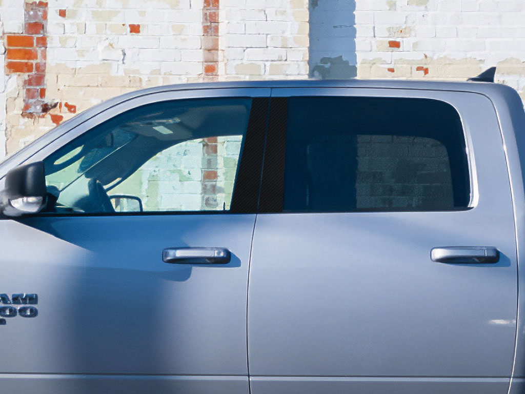 Dodge Ram 2019-2019 Classic Carbon Fiber Pillar Trim Diagram