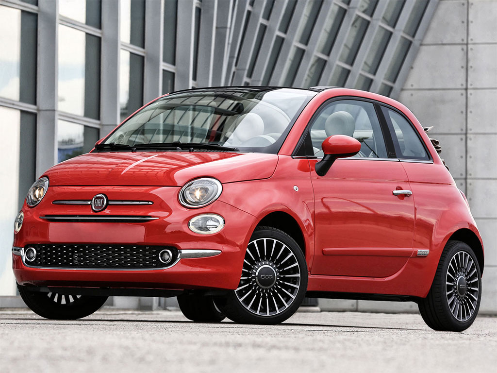 Fiat 500 2012-2019 Matte Black Pillar Trim