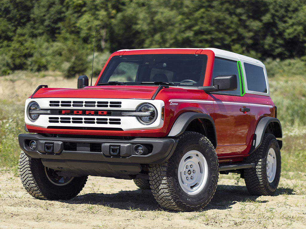 Ford Bronco 2021-2023 (2 Door) Pillar Post Trim Installation Location