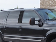 Ford Excursion 2000-2005 Gloss Black Pillar Trim Diagram