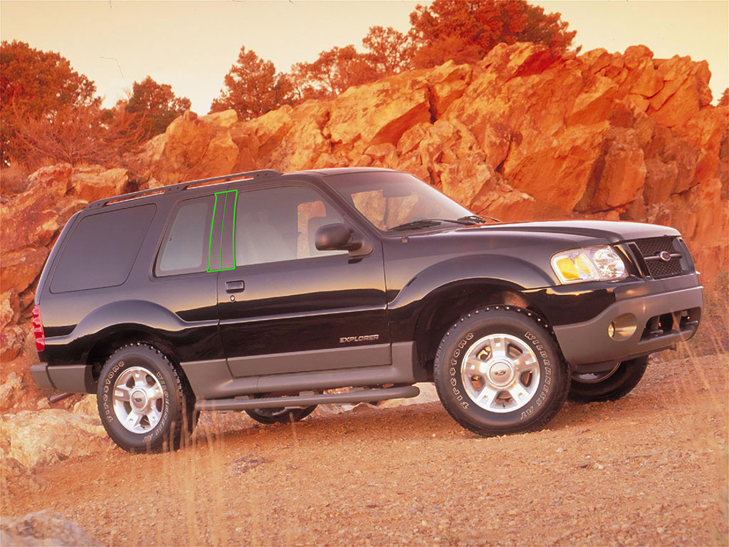 Ford Explorer 1991-2001 Sport Pillar Post Trim Installation Location