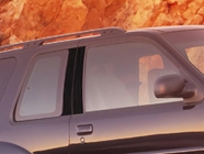 Ford Explorer 1991-2001 (Sport) Brushed Aluminum Black Pillar Cover Diagram