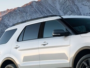 Ford Explorer 2011-2019 Brushed Aluminum Black Pillar Trim Diagram