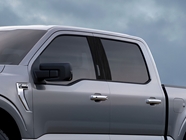 Ford F-150 2015-2021 Super Cab / SuperCrew Brushed Aluminum Black Pillar Trim Diagram