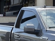 Ford F-150 2015-2024 Regular Cab Brushed Aluminum Black Pillar Trim Diagram