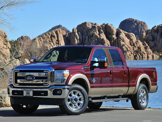 Ford F-250 1999-2014 Pillar Post Trim Installation Location