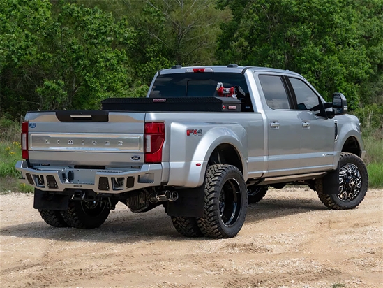 Ford F-350 2017-2024 Super Cab / SuperCrew W/ Keypad Brushed Aluminum Black Pillar Trim