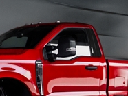 Ford F-350 2017-2024 (Regular Cab) Brushed Aluminum Black Pillar Cover Diagram