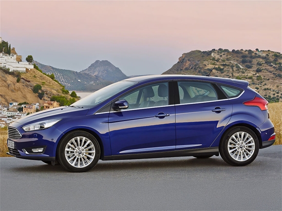 Ford Focus 2012-2018 Matte Black Pillar Trim