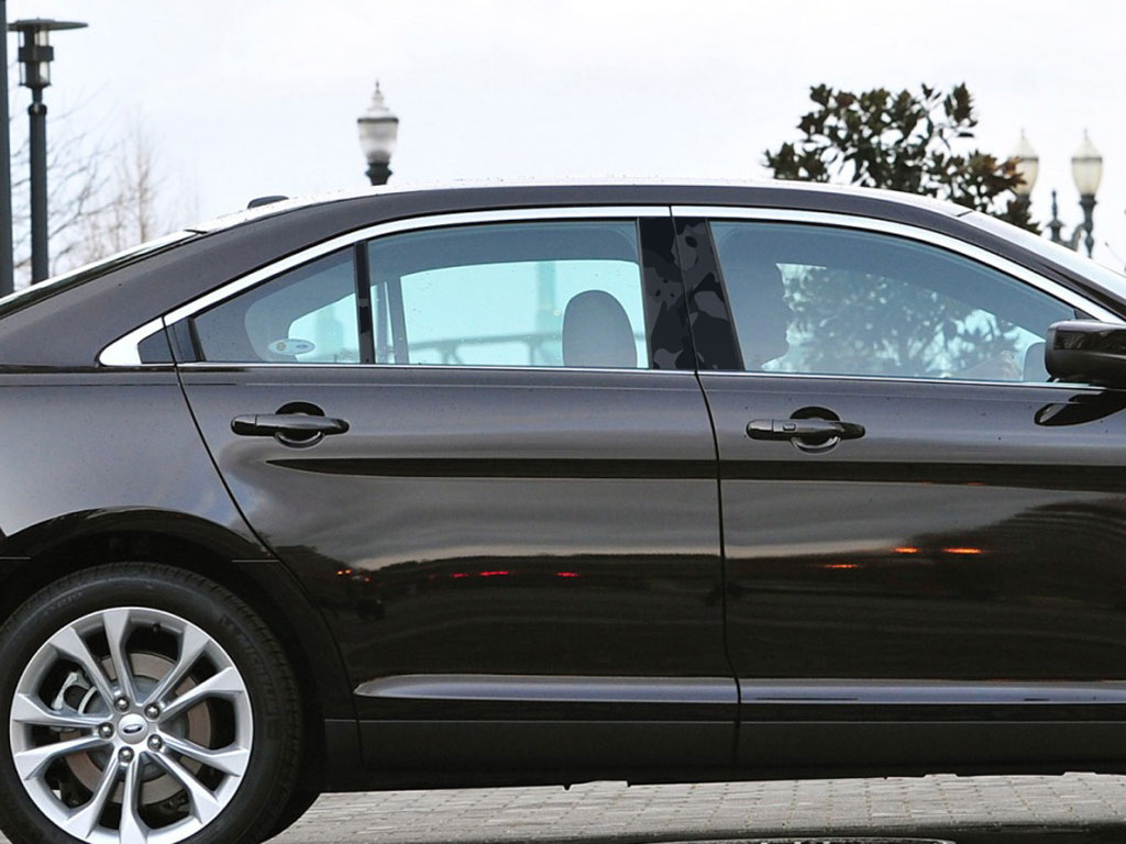 Ford Taurus 2010-2019 W/ Keyless Entry Camo Pillar Trim Diagram