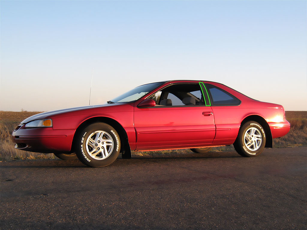 Ford Thunderbird 1990-1997 Pillar Post Trim Installation Location