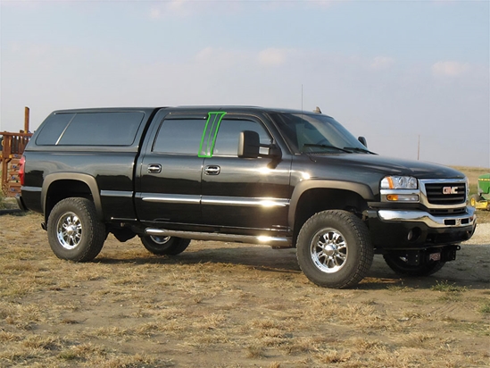 GMC Sierra 2000-2006 Extended Cab Pillar Post Trim Installation Location