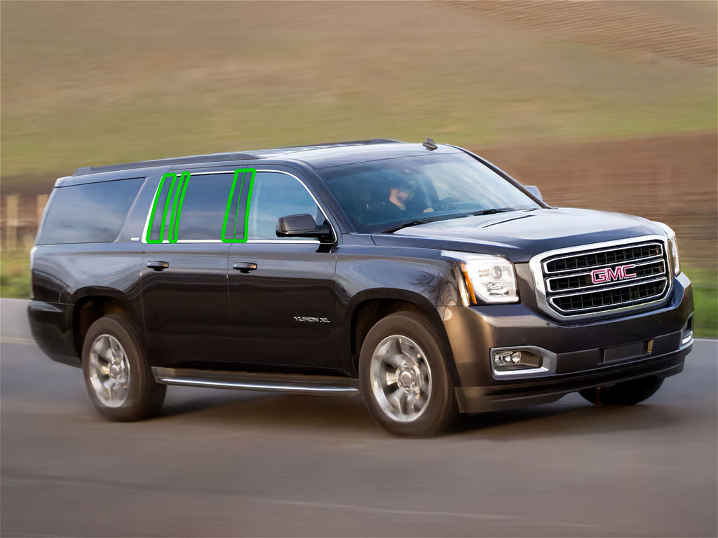 GMC Yukon 2015-2020 XL Pillar Post Trim Installation Location