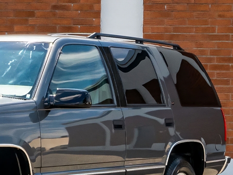 Rtrim™ GMC Yukon 1992-1999 Brushed Aluminum Black Pillar Post Trim