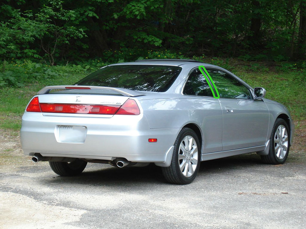 Honda Accord 1998-2002 Coupe Pillar Post Trim Installation Location