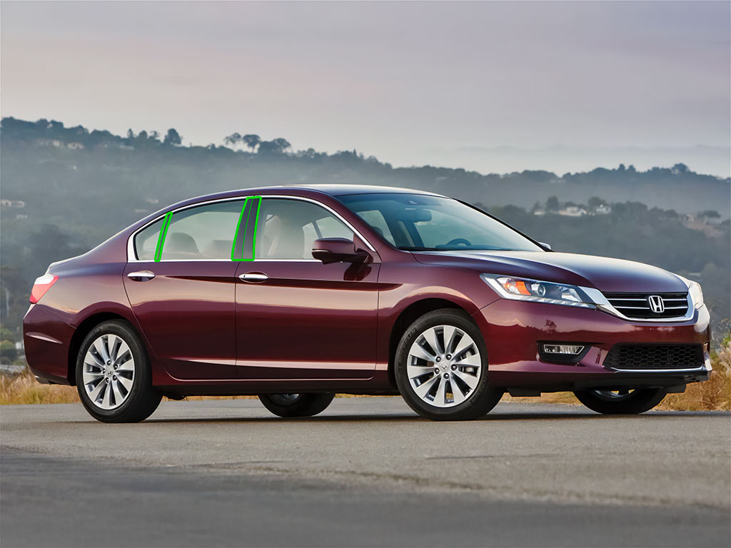 Honda Accord 2013-2017 Sedan Pillar Post Trim Installation Location