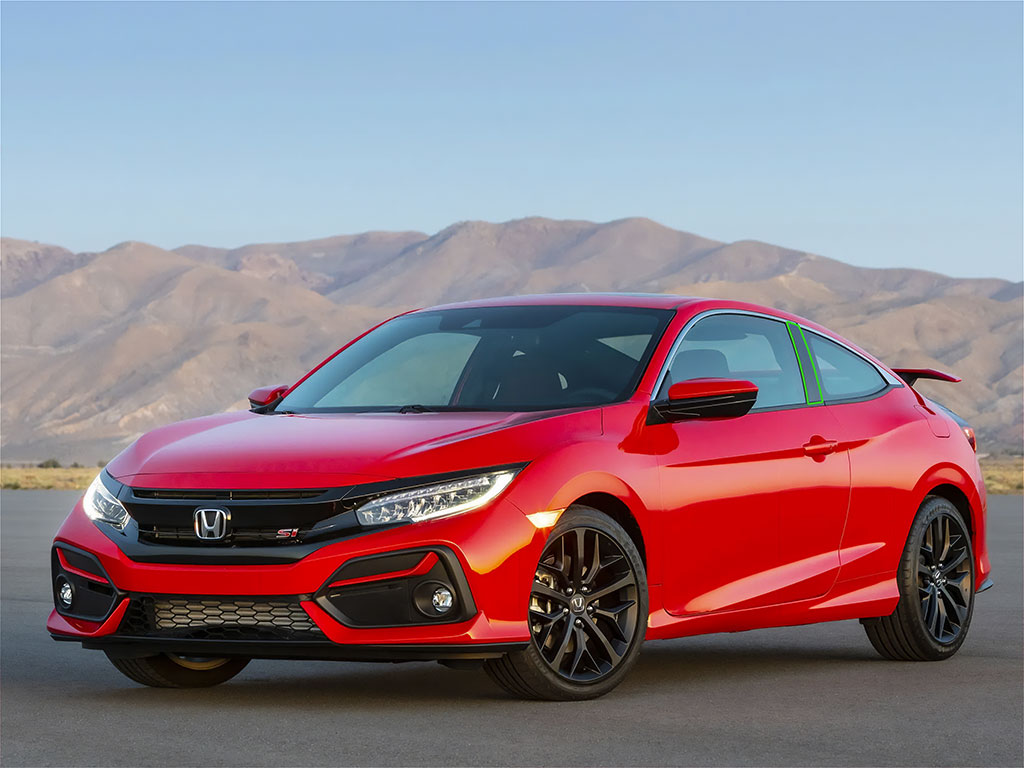 Honda Civic 2016-2023 Coupe Pillar Post Trim Installation Location