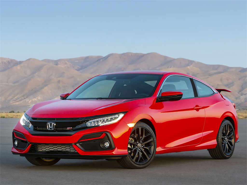 Honda Civic 2016-2023 Coupe Matte Black Pillar Trim