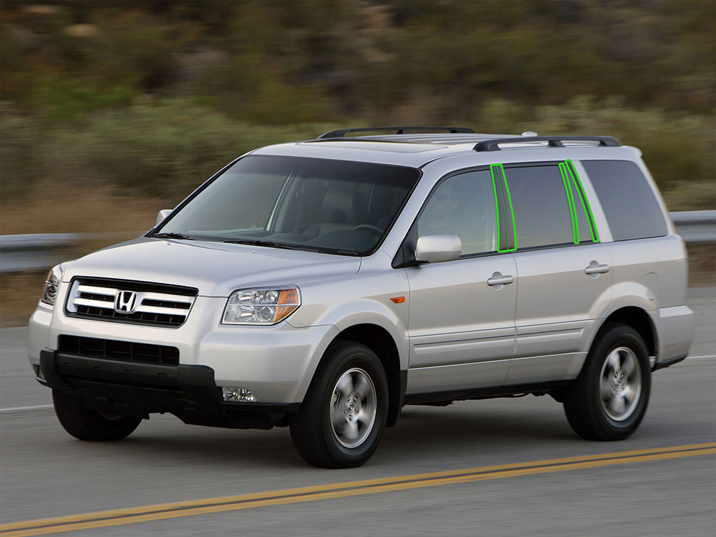 Honda Pilot 2003-2008 Pillar Post Trim Installation Location