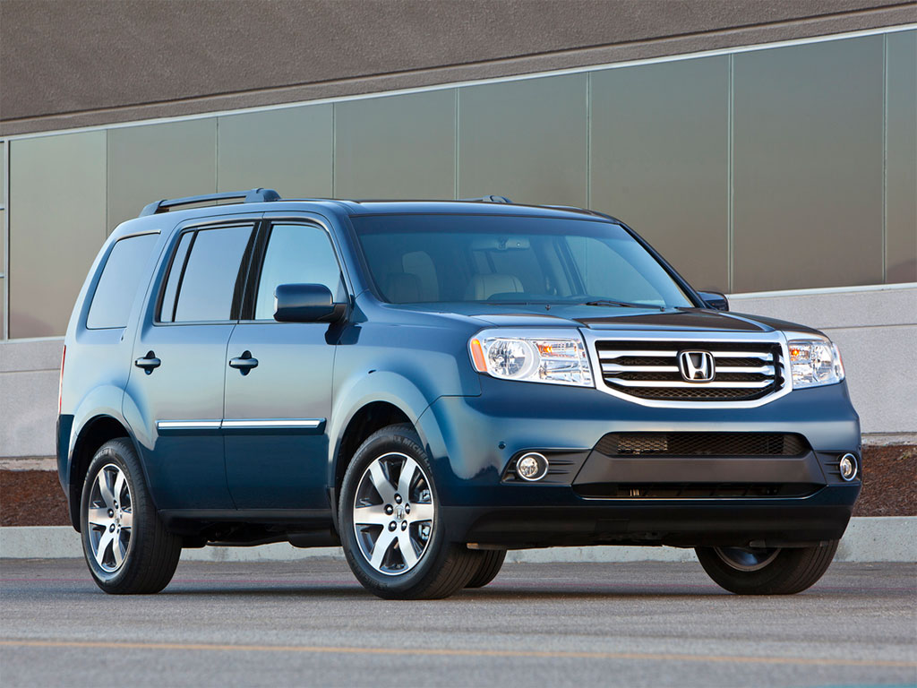 Honda Pilot 2009-2015 Brushed Aluminum Black Pillar Trim