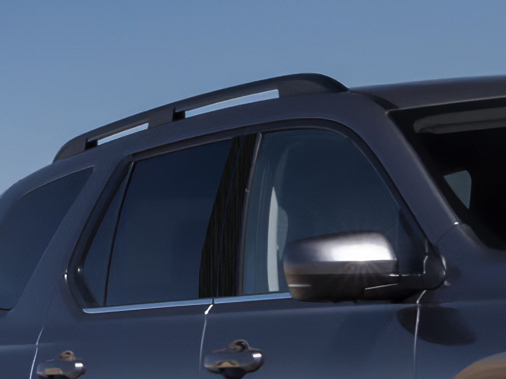 Rtrim™ Honda Pilot 2023-2024 Brushed Aluminum Black Pillar Post Trim