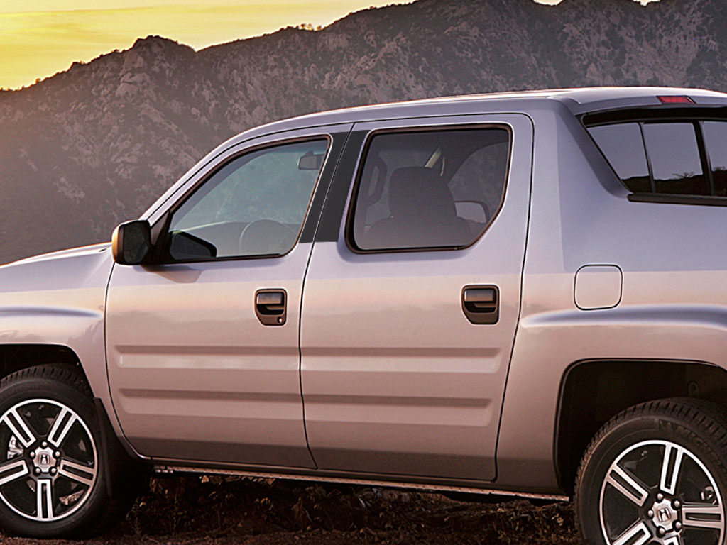 Honda Ridgeline 2006-2014 Gloss Black Pillar Trim Diagram