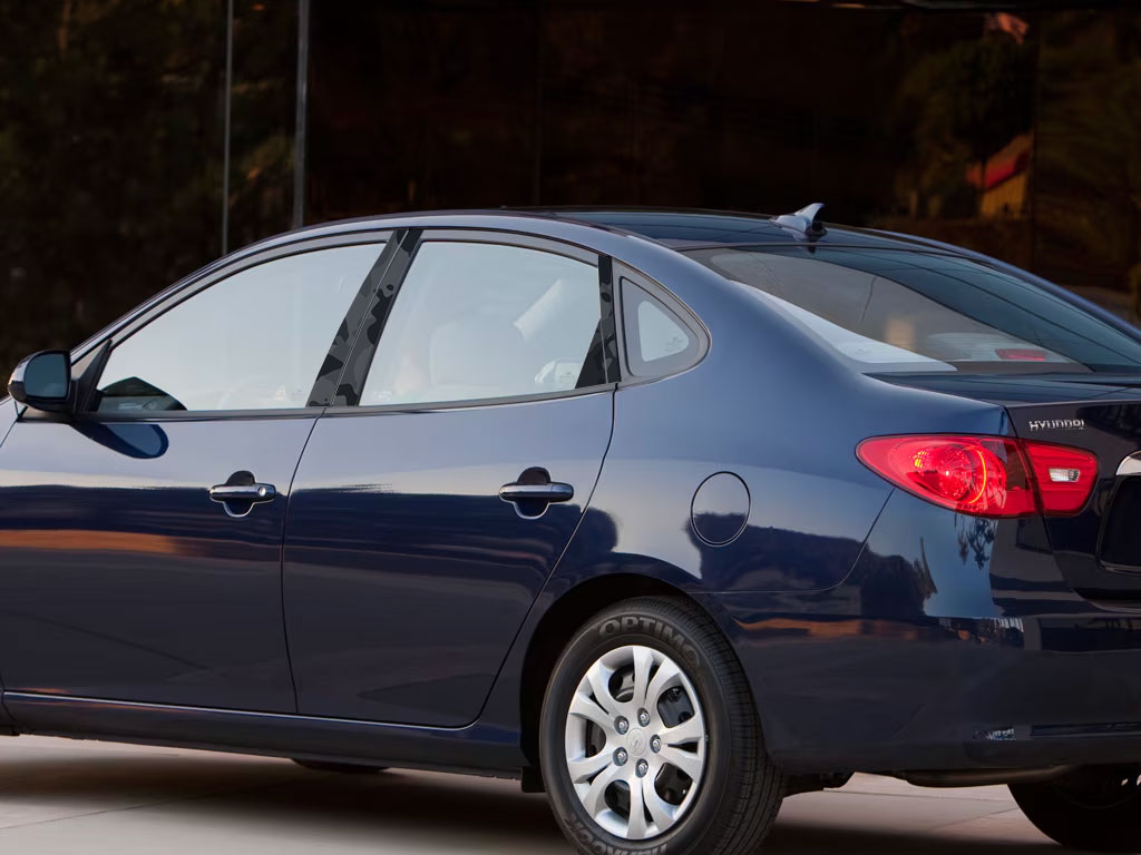 Hyundai Elantra 2007-2010 Sedan Camo Pillar Trim Diagram